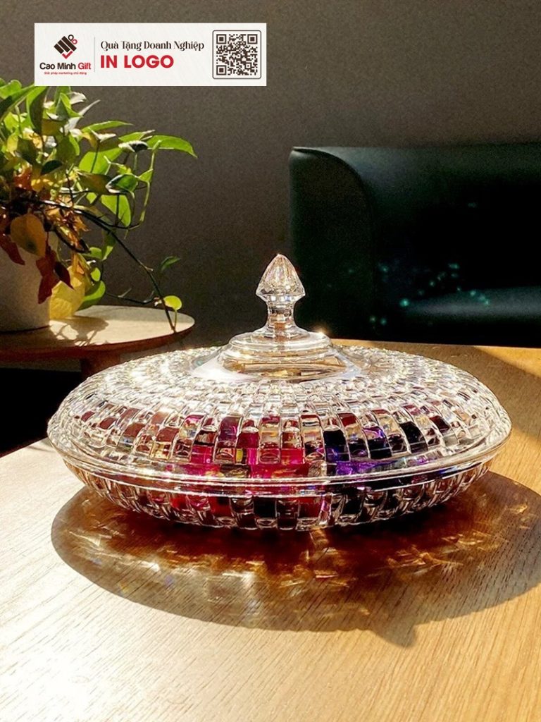 khay đựng mứt thuỷ tinh