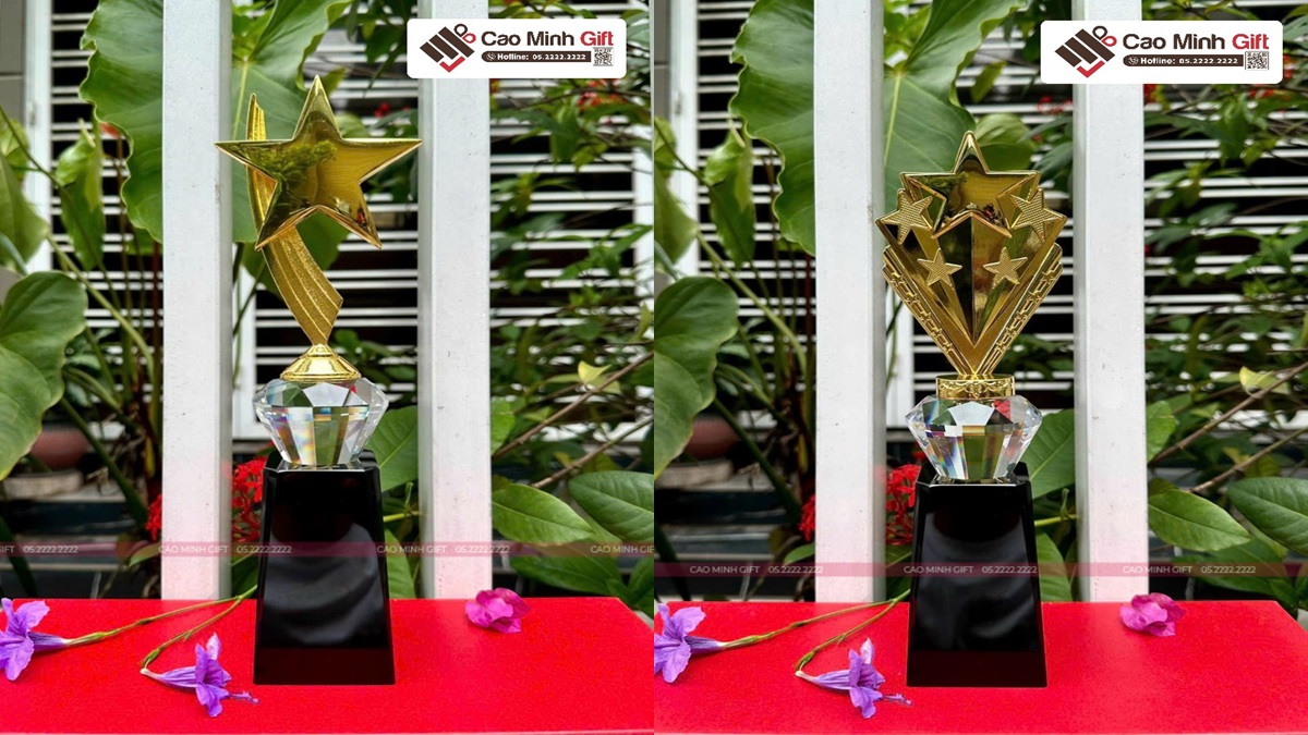 quà tặng cúp mạ vàng