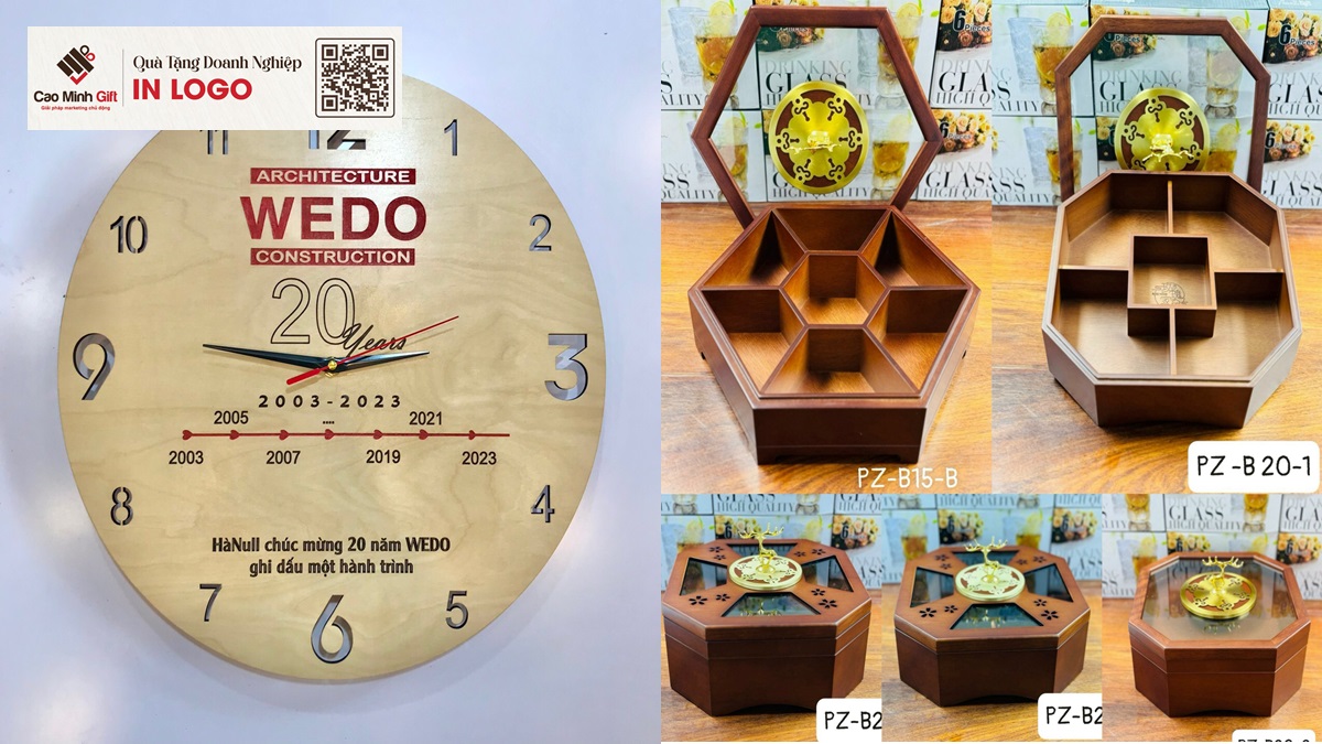 quà tặng gỗ khắc laser