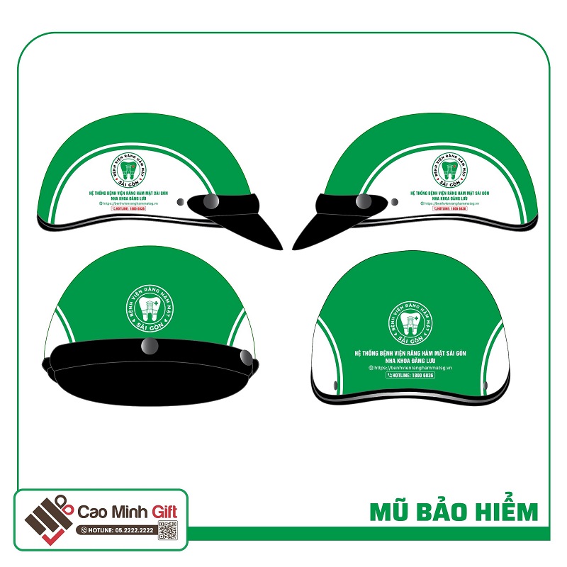Mũ bảo hiểm in logo