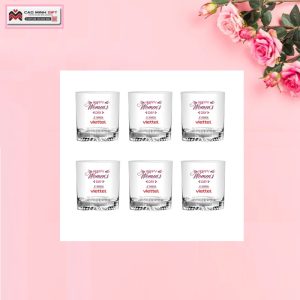 Bộ 6 cốc thủy tinh Women's Day Viettel
