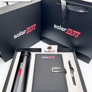 Bộ quà tặng sổ bút bình giữ nhiệt màu đen