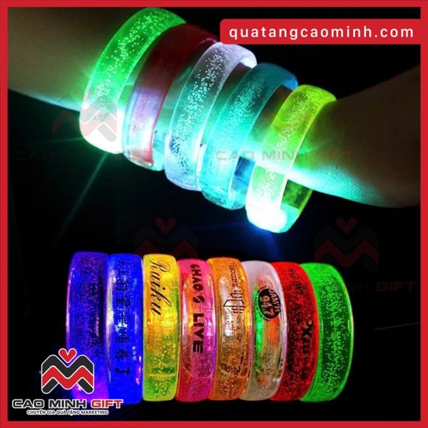 Các mẫu vòng tay led phát sáng có sẵn 2025. Mời in logo làm quà tặng du lịch, sự kiện teambuilding
