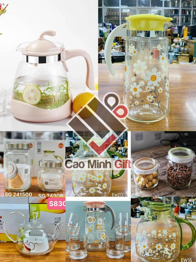 Bộ bình ly thủy tinh