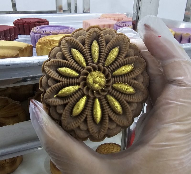 Bánh trung thu nghệ thuật hình hoa