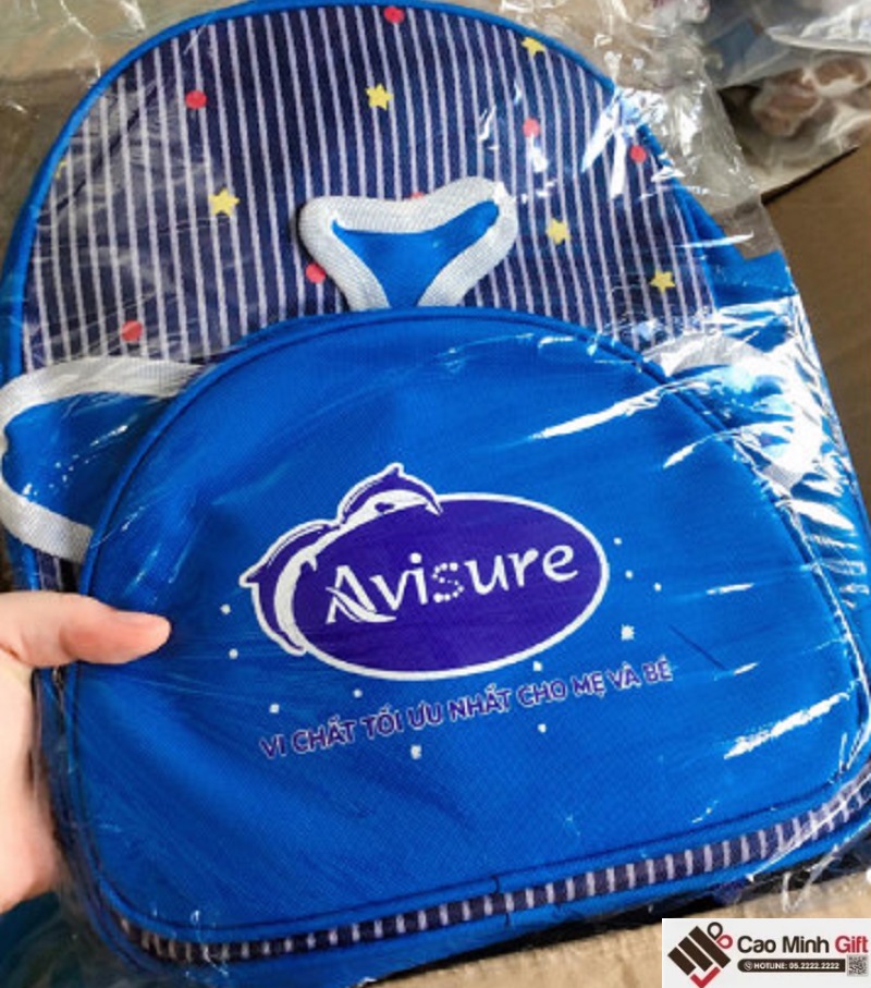 Balo mầm non in logo avisure