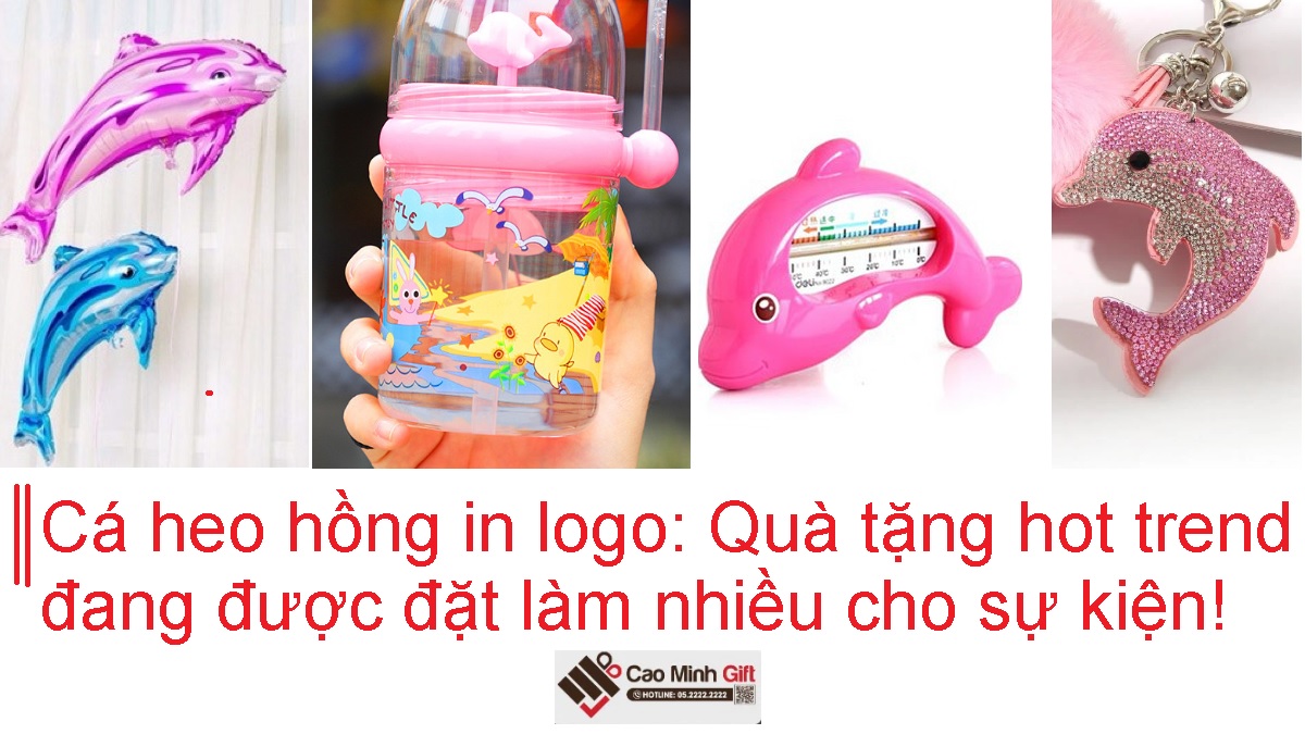 Cá heo hồng in logo: Quà tặng hot trend đang được đặt làm nhiều cho sự kiện