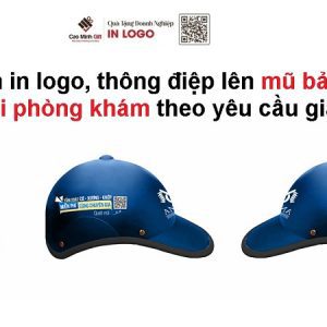 Chuyên in mũ bảo hiểm lưỡi trai phòng khám giá tốt