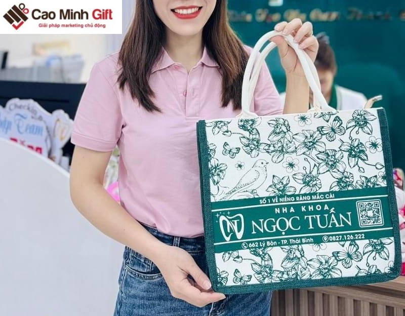 túi vải nha khoa in logo
