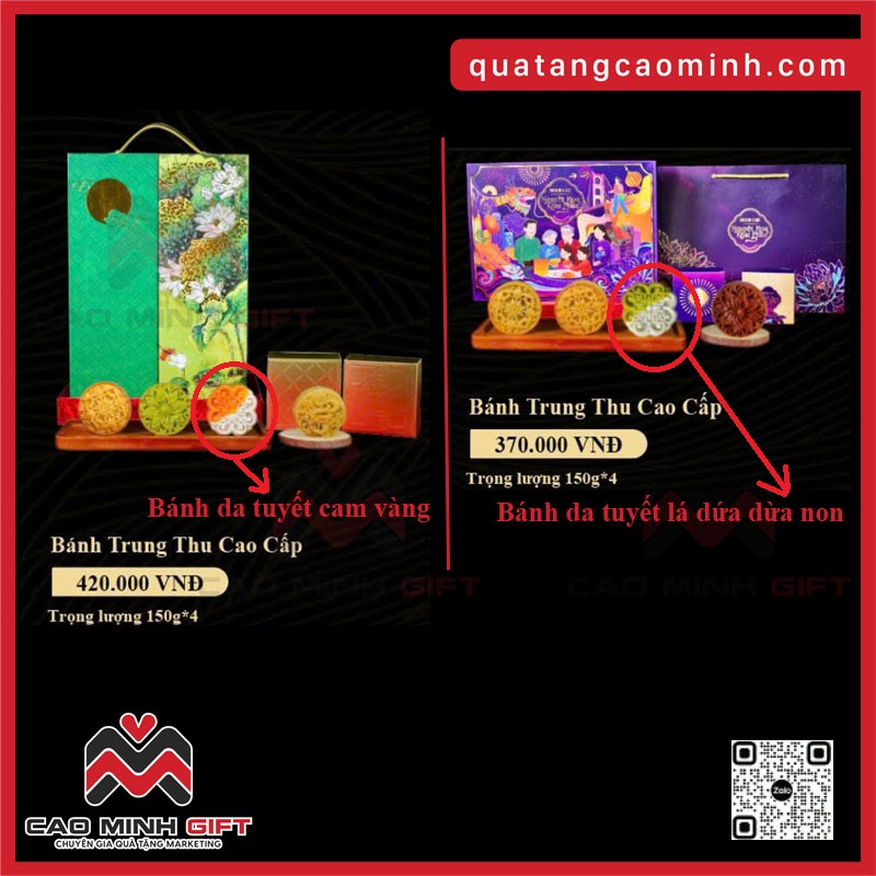 Bánh trung thu da tuyết Cao Minh 2025