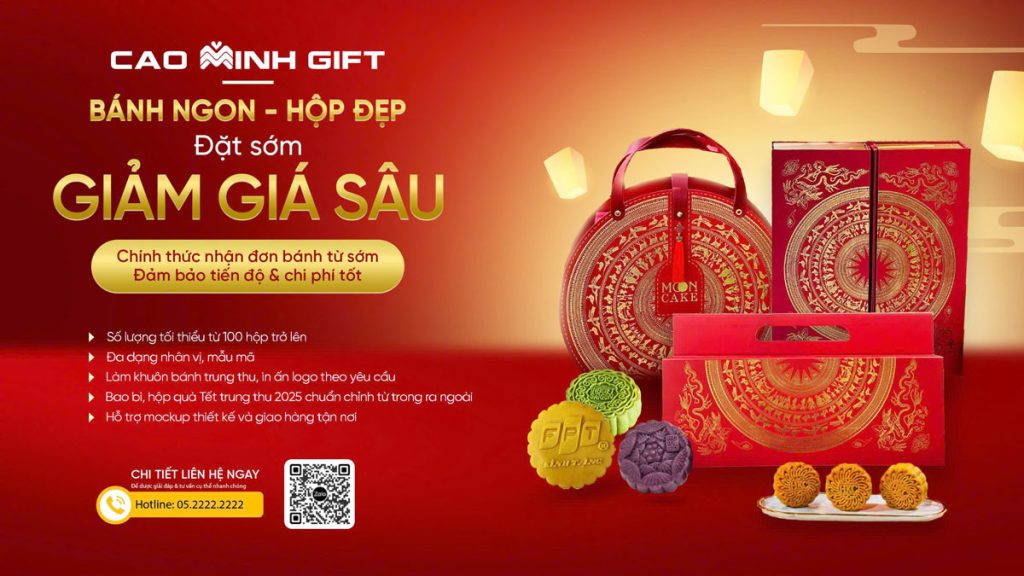 Đặt bánh trung thu Cao Minh sớm - Hộp đẹp, giá sâu, in logo theo yêu cầu doanh nghiệp