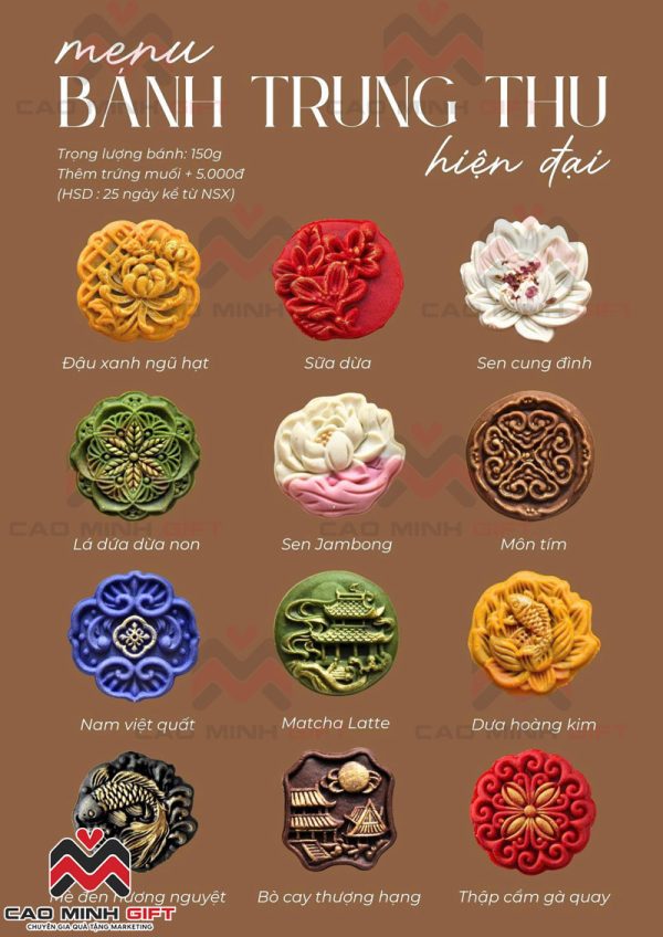 Bánh trung thu hiện đại - BST 12 vị ngon, bắt mắt "đốn tim" dân sành