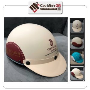 Mũ bảo hiểm Haly 1/2 in logo theo yêu cầu