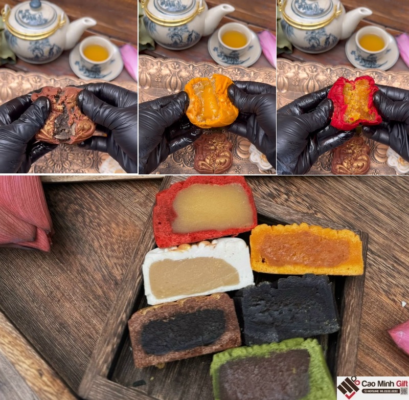Thẩm nhân vị từng chiếc bánh trung thu mini 75g trong menu