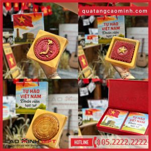 Bánh trung thu nghệ thuật cao cấp vị ngon quên sầu hình thức bắt mắt