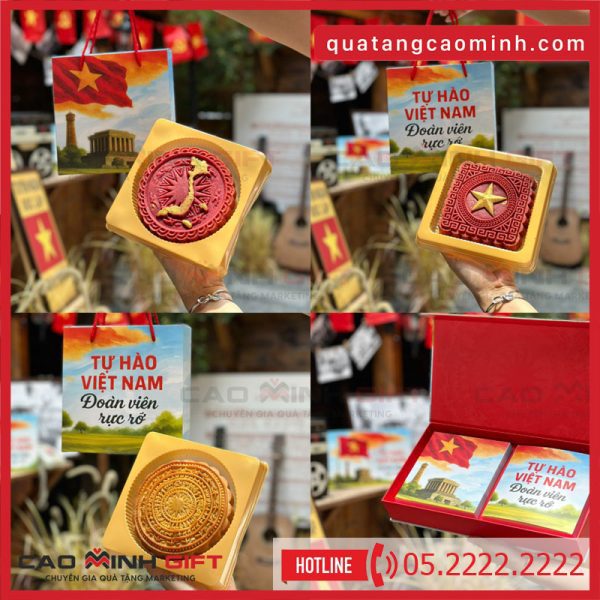 Bánh trung thu nghệ thuật cao cấp vị ngon quên sầu hình thức bắt mắt