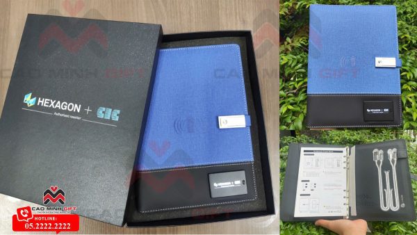 Sổ sạc đa năng - Quà tặng cuối năm cho nhân viên các công ty, tổ chức