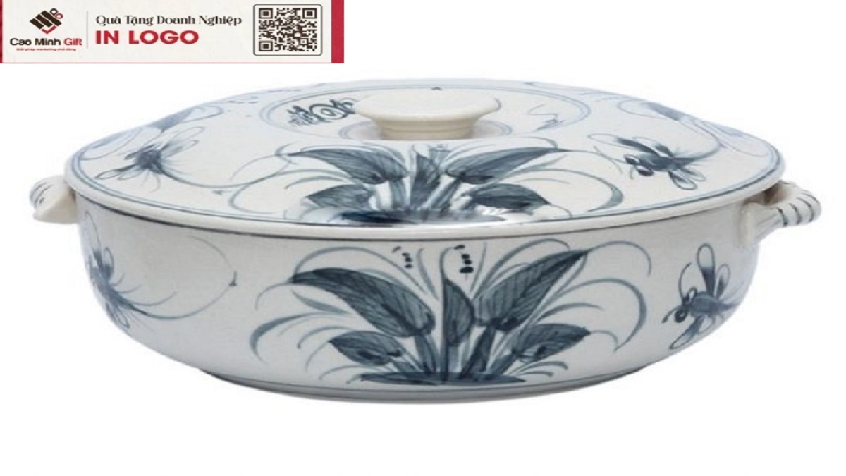Thố sứ có nắp đậy