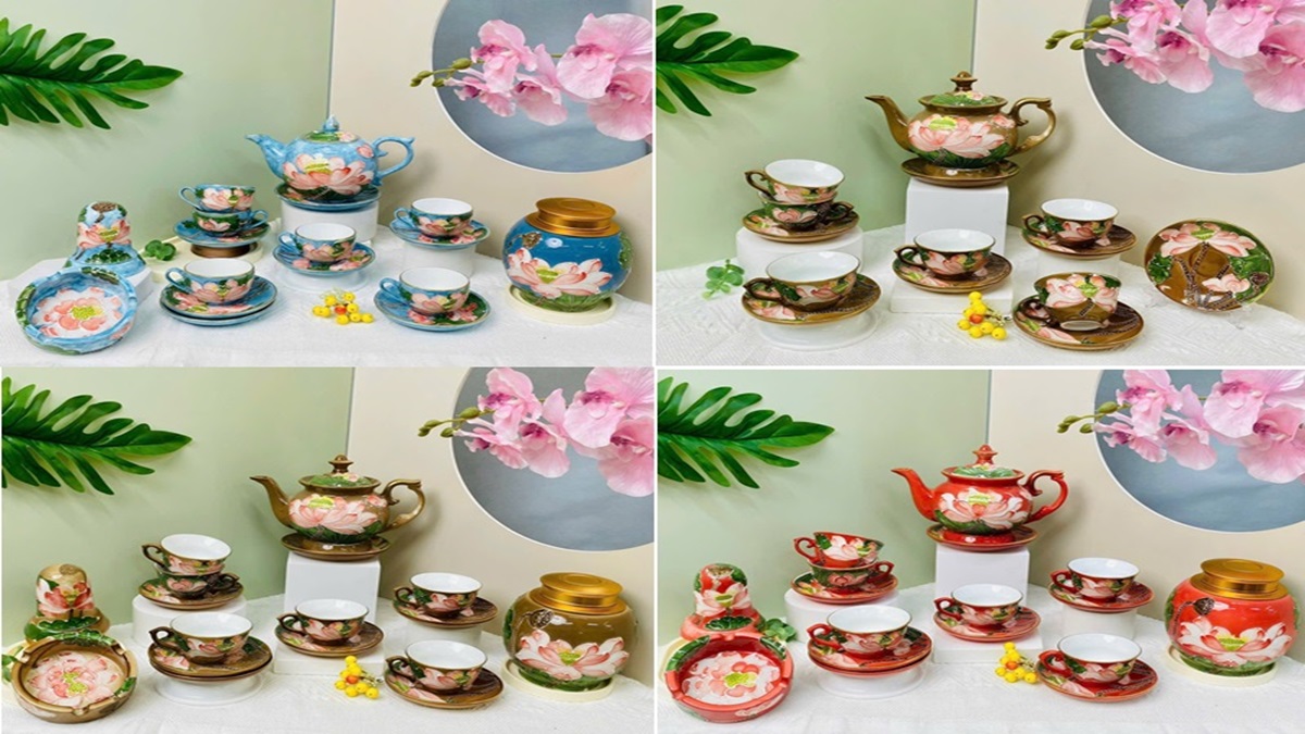 Tư vấn lựa chọn bộ ấm chén gốm sứ Bát Tràng làm quà tặng sự kiện từ a-z