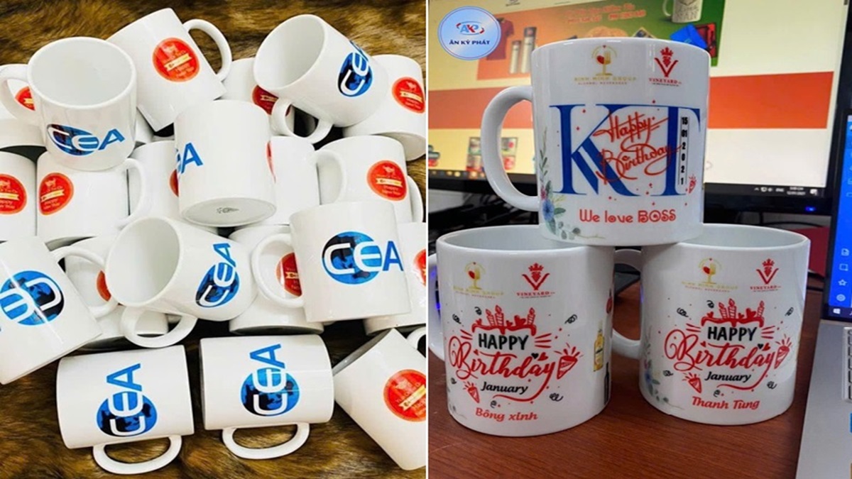 Cốc sứ in logo - Đầu tư nhỏ, hiệu quả lớn trong quảng bá thương hiệu