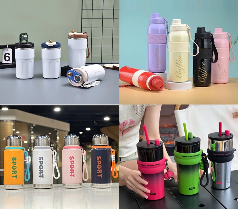 Bình giữ nhiệt in logo đa dạng mẫu mã
