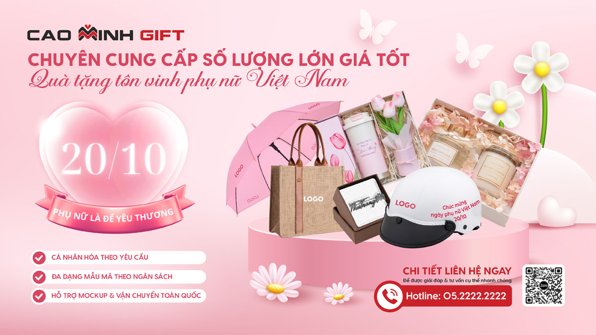 Top 5 quà 20-10 cho nhân viên giá chỉ từ 80K