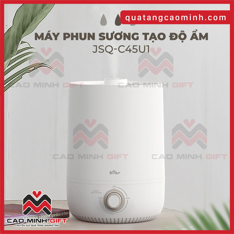 Máy phun sương Bear in logo chất lượng - Quà tặng thiết thực cho phụ nữ hiện đại dịp 20/10