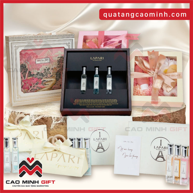 4 set nước hoa Pháp đa dạng ngân sách có sẵn tại Cao Minh gift phục vụ dịp 20-10