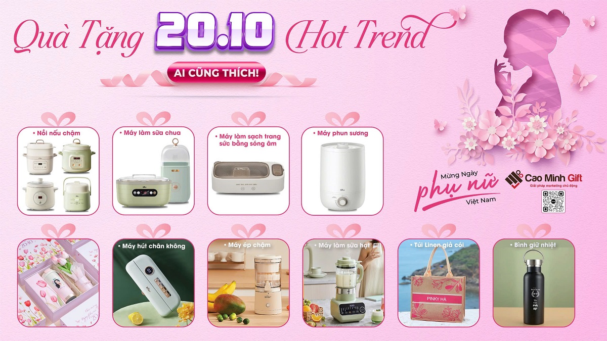 quà tặng 20/10 hot trend