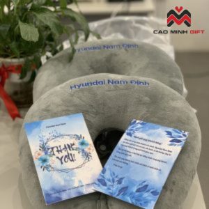 GỐI KÊ CỔ CHỮ U - GỐI TỰA IN/THÊU LOGO