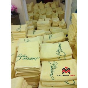 KHĂN BÔNG THÊU LOGO