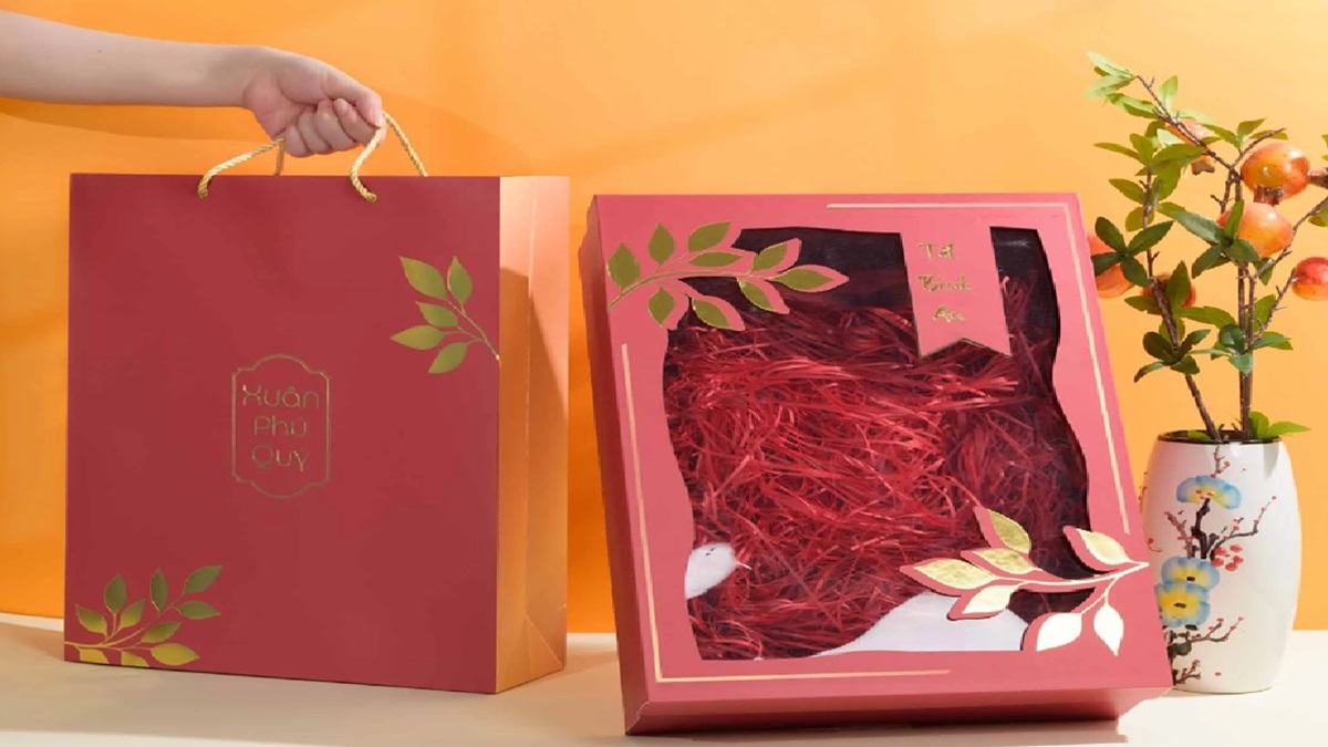 Hộp giấy đựng quà Tết