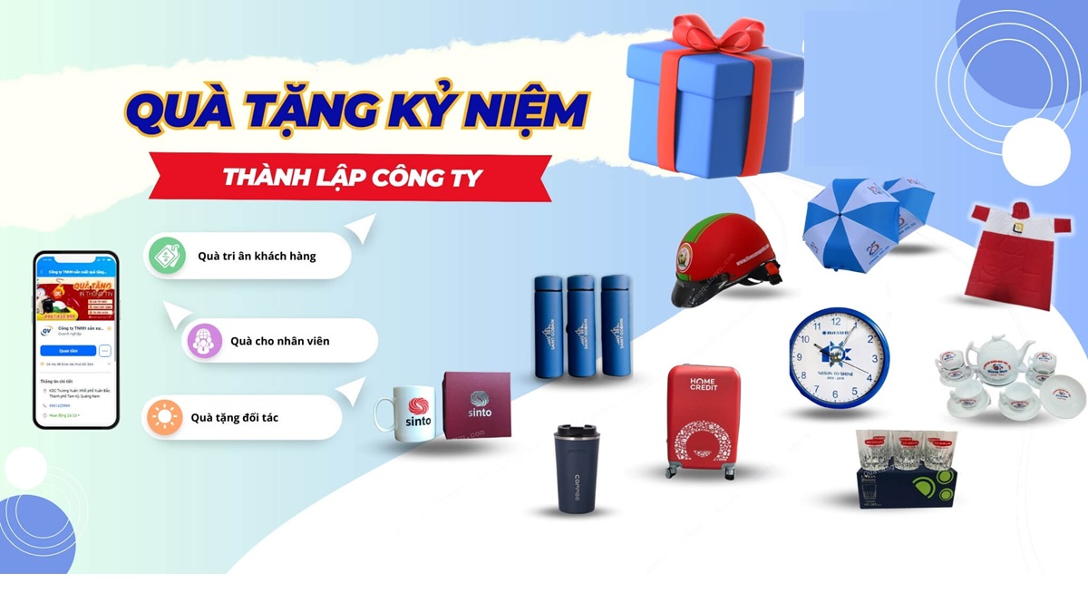 Quà tặng kỷ niệm thành lập công ty