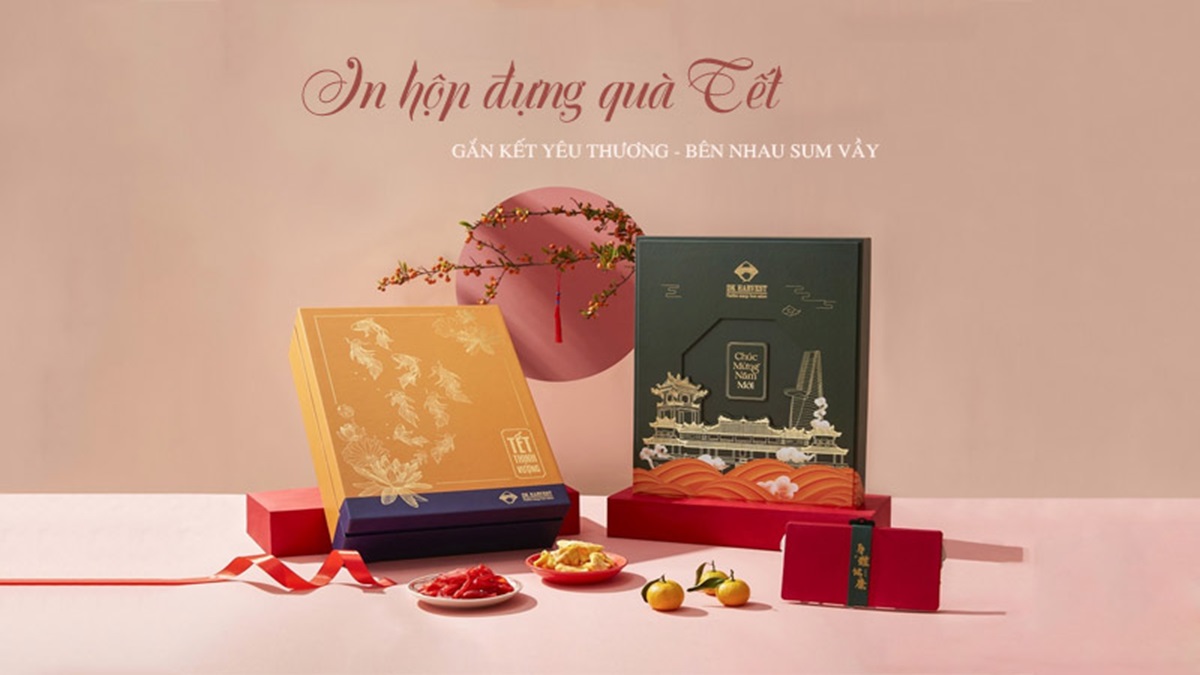 Vỏ hộp quà Tết bán sẵn