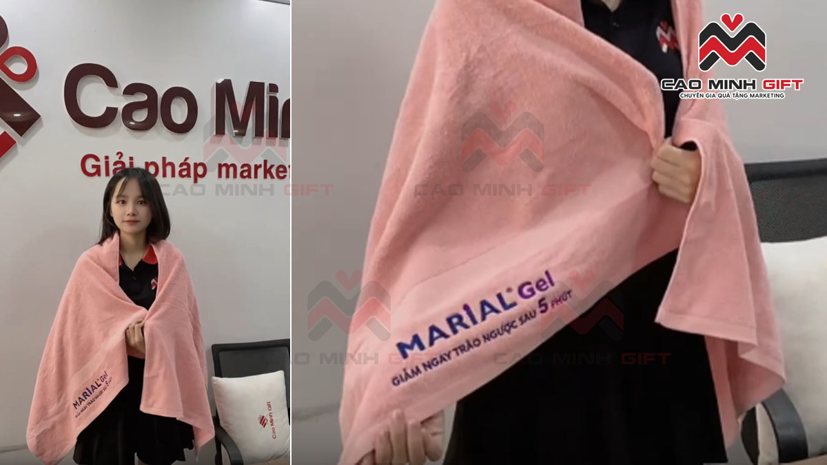 Dịch vụ sản xuất khăn cotton thêu logo theo yêu cầu cam kết: Chất lượng và cao cấp