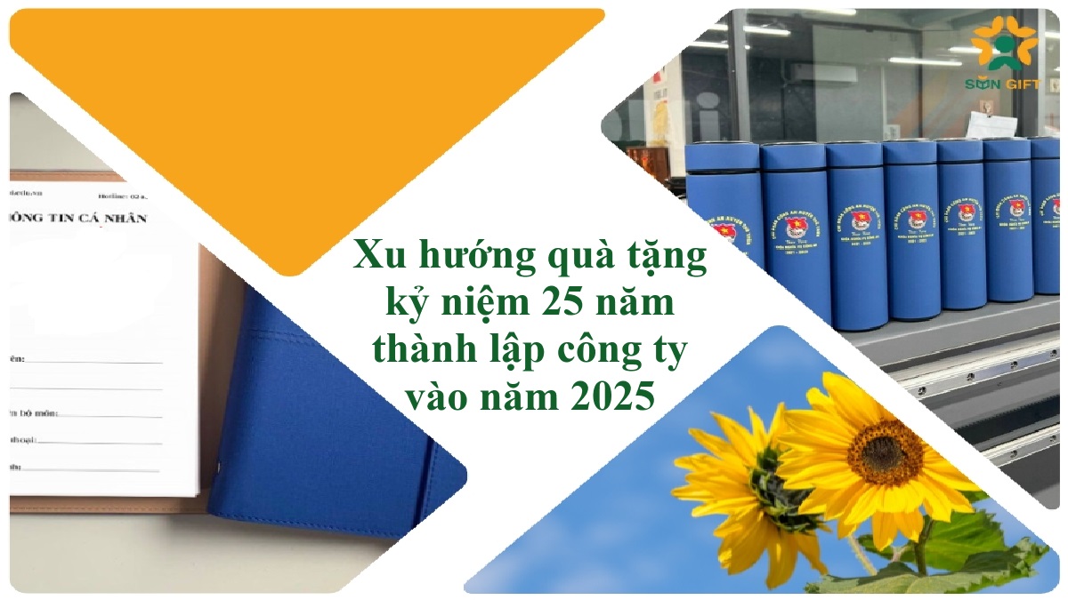 Xu hướng quà tặng kỷ niệm 25 năm thành lập công ty vào năm 2025