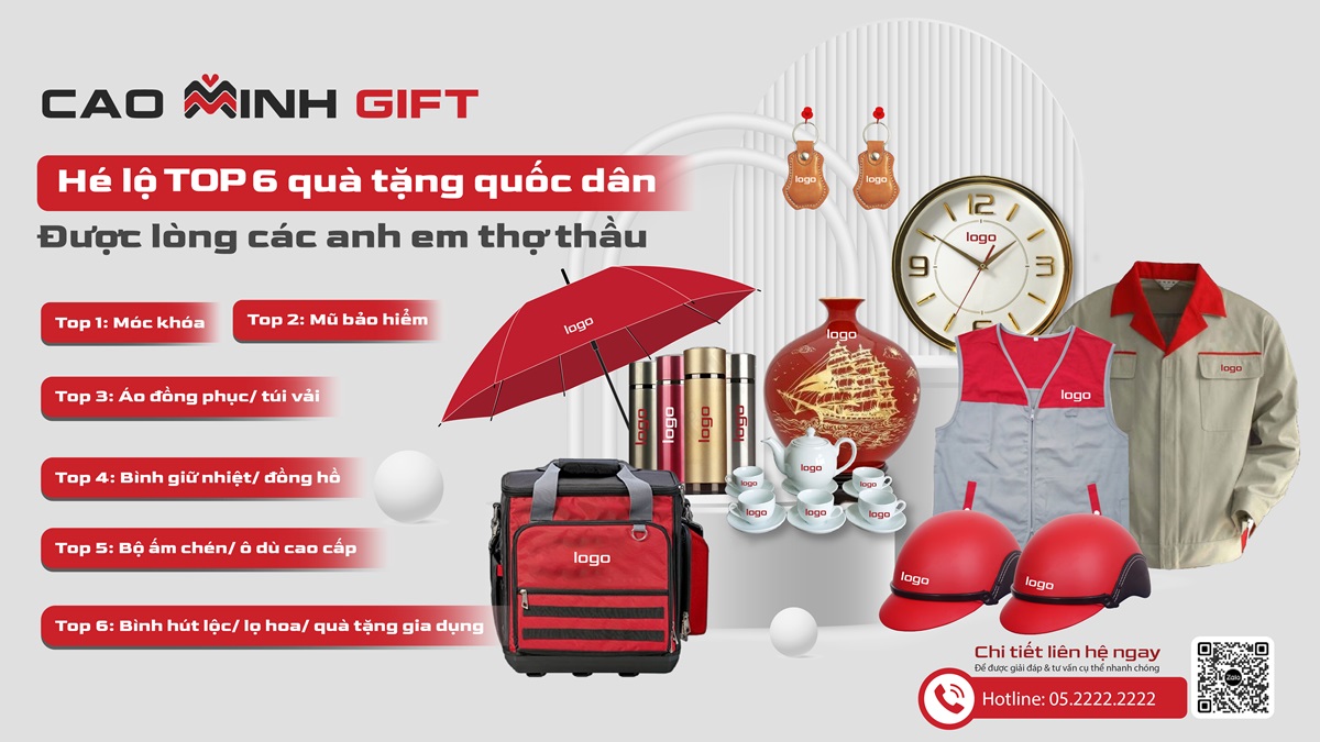 Top 6 quà tặng quốc dân được lòng các anh em thợ thầu