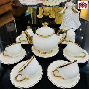 Bộ ấm chén vẽ vàng siêu phẩm giá đẹp chỉ 3xx
