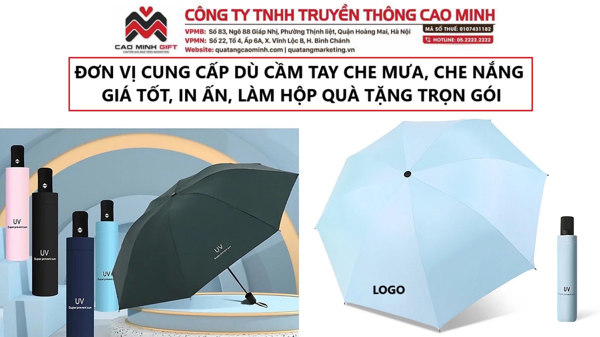 27+ mẫu ô dù cầm tay che mưa nắng tốt nhất 2025