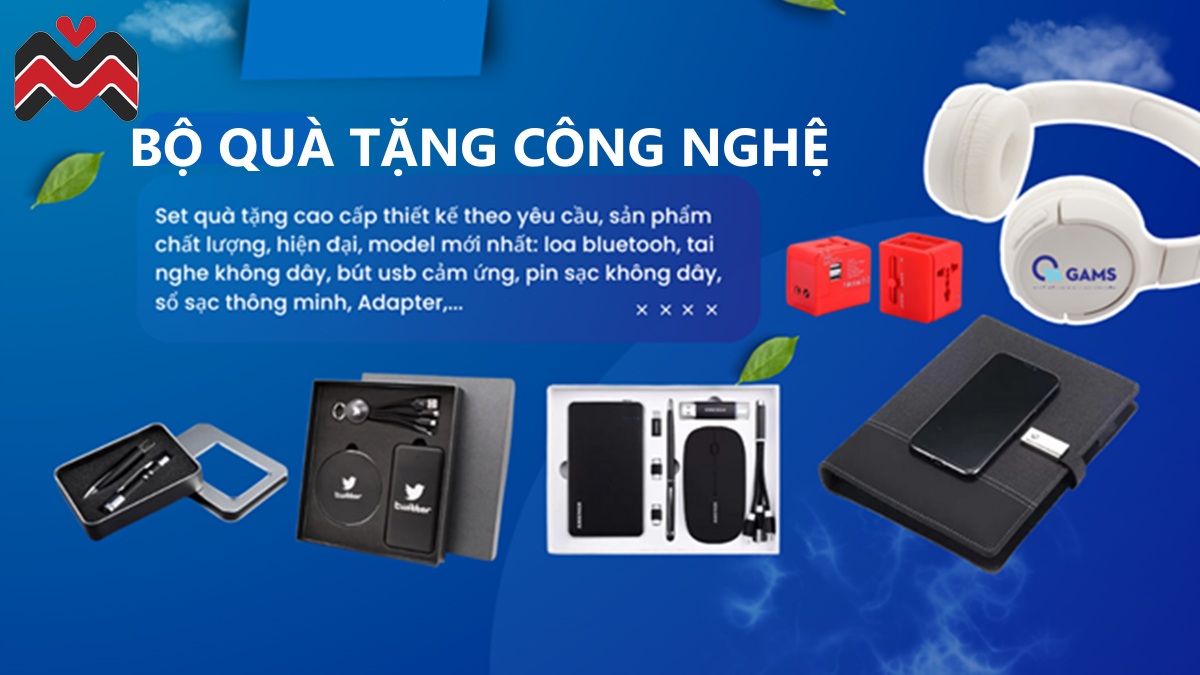 Bộ quà tặng công nghệ hiện đại nâng tầm hình ảnh thương hiệu