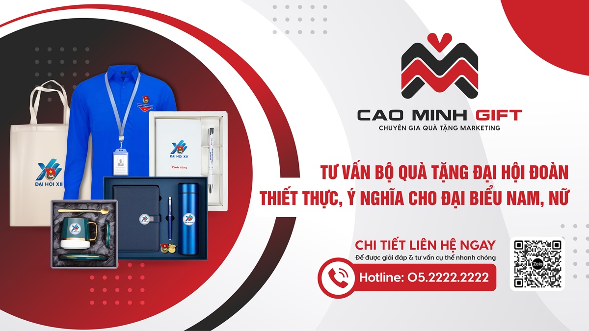 Tư vấn bộ quà tặng Đại hội Đoàn thiết thực, ý nghĩa cho đại biểu nam, nữ