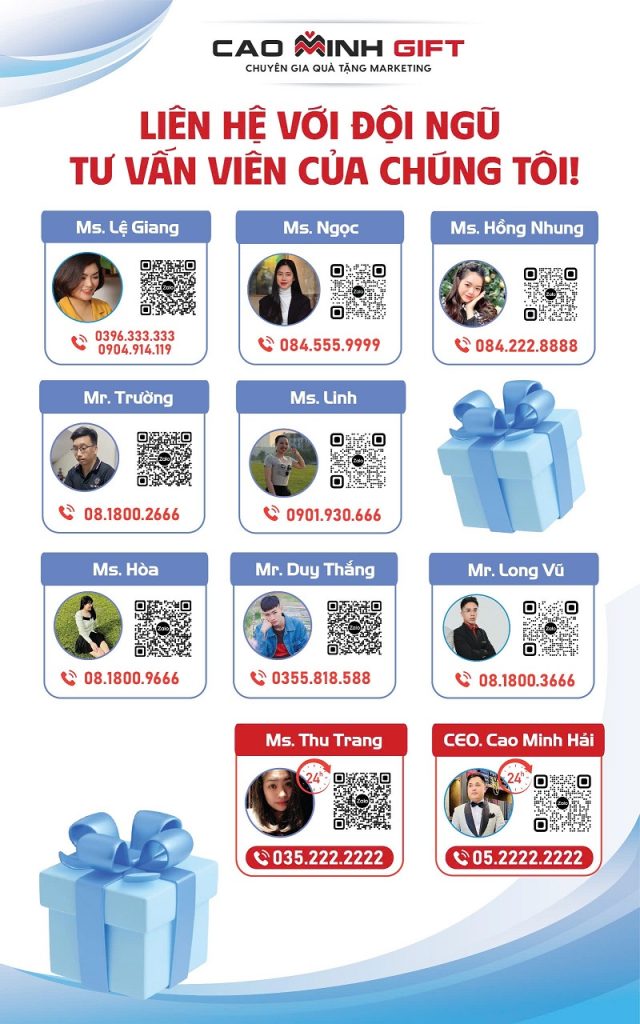 Danh sách các nhân viên sale tận tâm tại Cao Minh gift