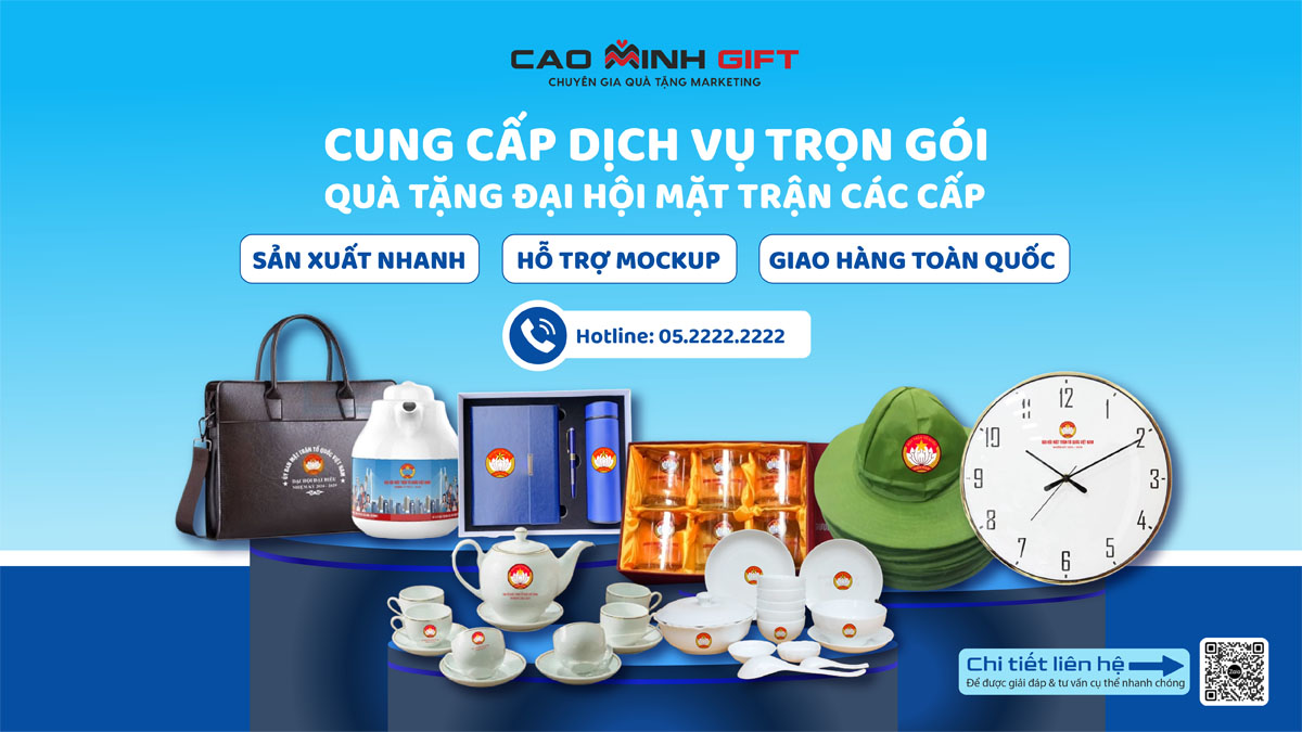 Quà tặng đại hội mặt trận tổ quốc: 500+ Mẫu đẹp, ý nghĩa, giá hấp dẫn