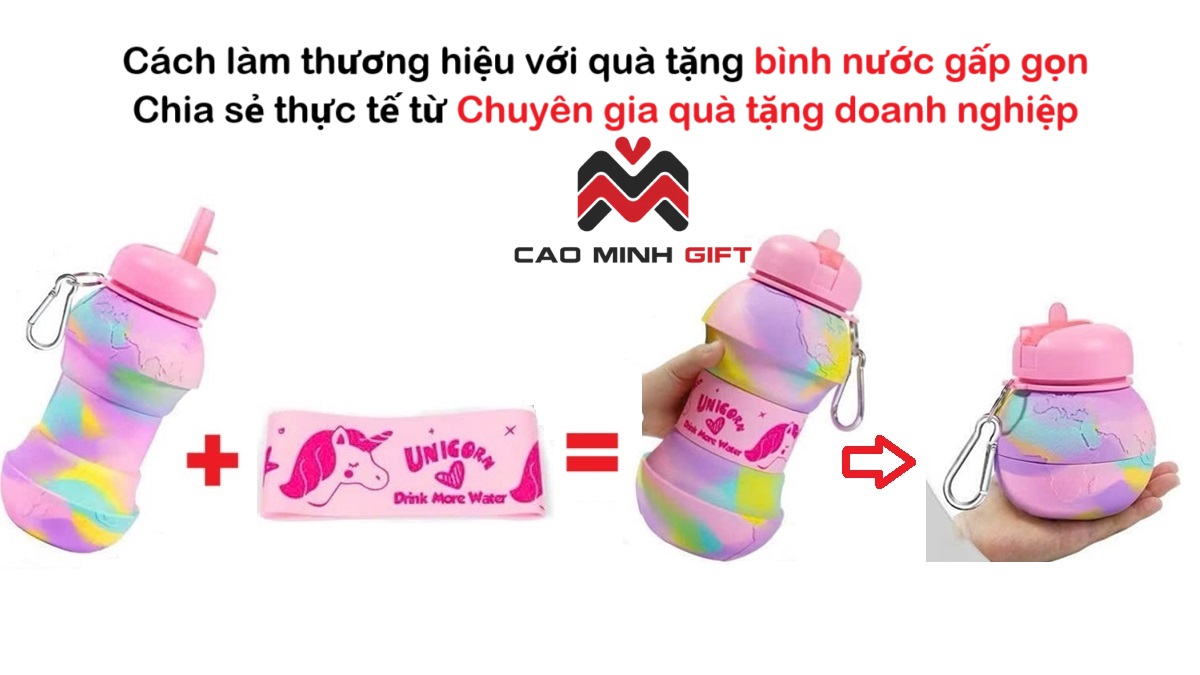 Bình nước gấp gọn - Quà tặng du lịch sáng tạo tuyệt vời cho mùa hè