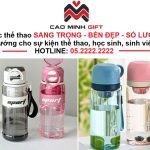 Bình nước thể thao in logo: Quà tặng doanh nghiệp tiện ích, giá trị dài lâu