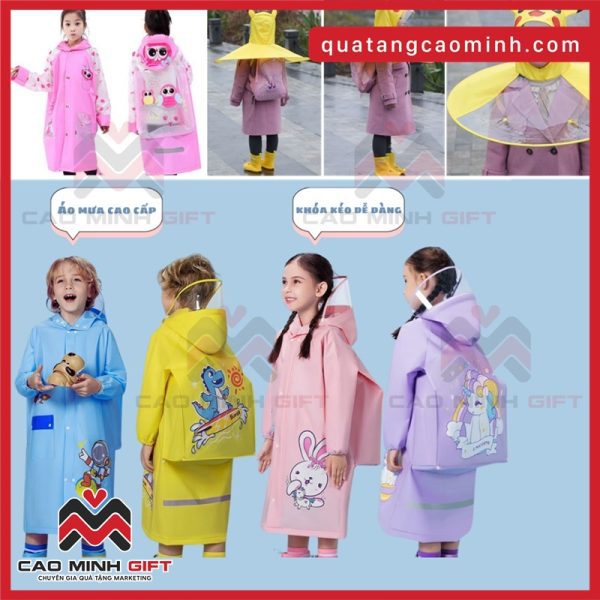 Cao Minh gift - Chuyên cung cấp áo mưa hình thú cho bé