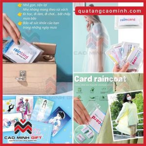 Cao Minh gift - Chuyên cung cấp Áo mưa Raincard - Card raincoat làm quà tặng cho doanh nghiệp