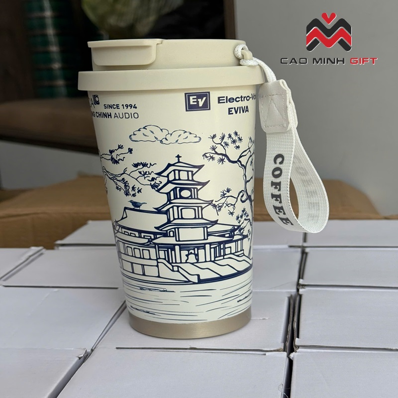 Cốc giữ nhiệt cao cấp in logo