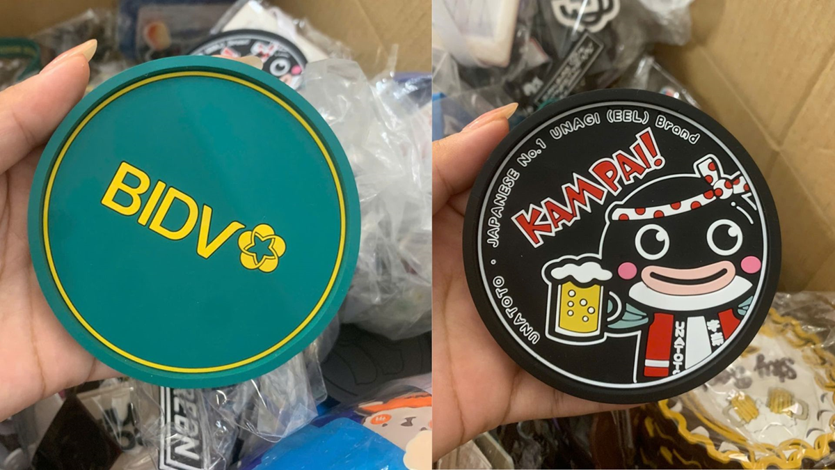 Đế lót ly in logo