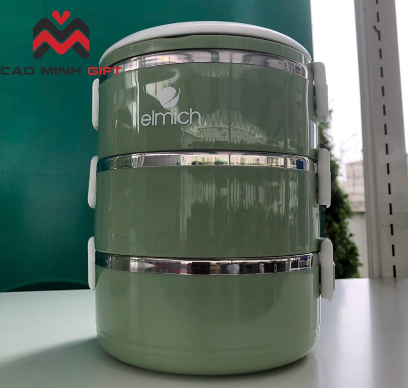 Cao Minh gift - Chuyên cung cấp hộp cơm Elmich 3 tầng chính hãng theo yêu cầu, giá tốt, cá nhân hóa làm quà tặng cho doanh nghiệp